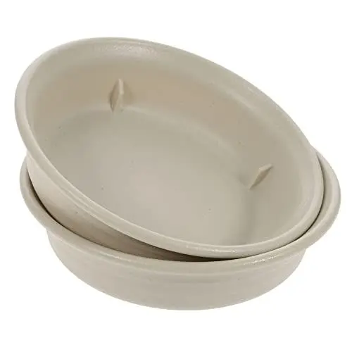 Produktbild: KITANDOVE 2st Blumentopf Tablett Tropfschale Für Pflanzen Pflanzenwasserschale Pflanzenschalen Für Töpfe Topfschalen Für Pflanzen Serviertablett Rund Untersetzer Für Pflanzen Plastik Weiß
