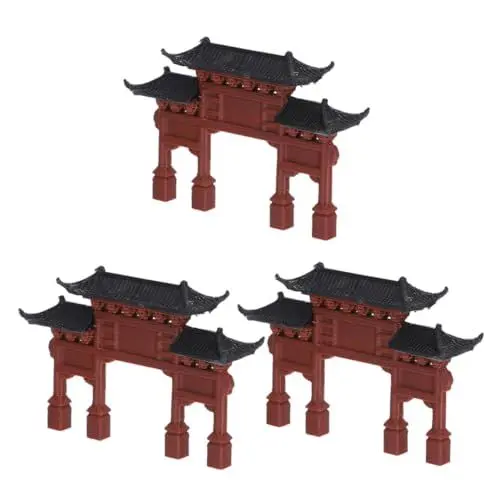 Produktbild: KITANDOVE 3St Simulationsdekor Garten Accessoires künstliche Pflanzen gartenaccessoires gartenfiguren Landschaftsbau Zubehör Mikrolandschaft Gartenverzierung Retro-Ornament pp Brown