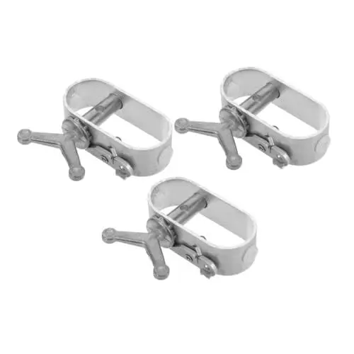 Produktbild: KITANDOVE Giebelspanner 3-teilig Drahtspanner für Poolabdeckung Ratschen-Seilwinden-Set silberfarben