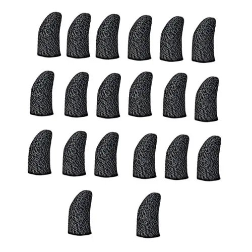 Produktbild: KITANDOVE 2 Sätze Atmungsaktive Fingermanschetten Aus Nylonmaterial Für Gaming-daumenabdeckungen Touchscreen-fingerschutz 20 Stück * 2