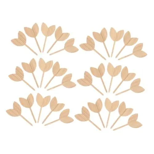 Produktbild: KITANDOVE 40 Stück Holz Pflanzenschilder Garten Pflanzenetikettenstäbe Leere Pflanzenetiketten Pflanzenschilder Für Topfpflanzen