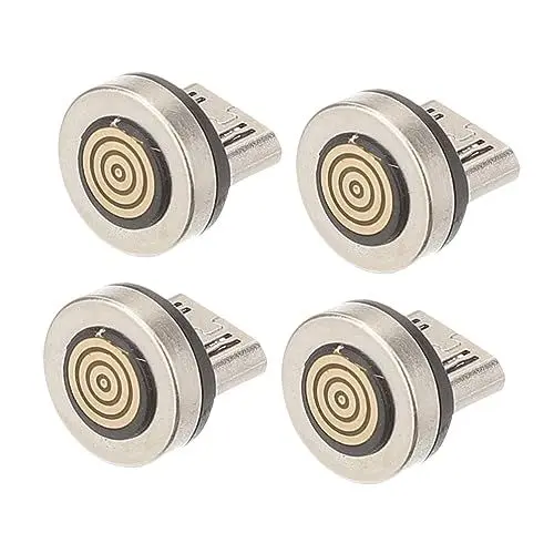 Produktbild: KITANDOVE 4 Stück Micro-USB-magnetladegerät 360 Grad Drehbarer USB-kabeladapteranschluss Ersatzadapter Für Beschädigte Ladeanschlüsse