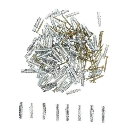 Produktbild: KITANDOVE 50-teiliges Hochleistungs-expansionsmuttern-set Trockenbauanker Schrauben Für Ziegelhohlraum-wandputz Zufällige Auswahl