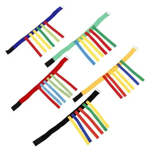 Produktbild: KITANDOVE 5 Sätze Ziehgürtel Für Kinder Outdoor-Spielzeug Für Teamwork-sensorisches Training Spielzeug Mit Fangschwanz Für Sportaktivitäten Kindergarten