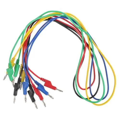 Produktbild: KITANDOVE Prüfspitzen Für Multimeter – 5 Stück Bananenstecker-auf-krokodilklemmen-kabel – Für Niedrige Bis Mittlere Tests