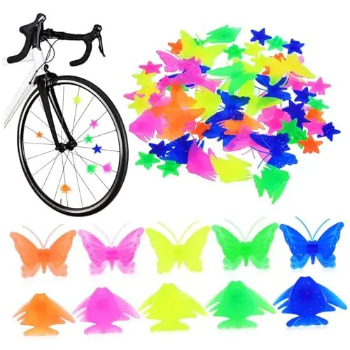 Produktbild: KITANDOVE Fahrrad-dekorationsset 62-teilig Perlen Fahrrad-Rad- Mädchen-Fahrrad-zubehör