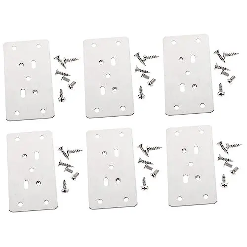 Produktbild: KITANDOVE Reparaturplatten Für Schrankscharniere 6-teiliges Scharnier-installationsset Robust Für Küchenmöbel
