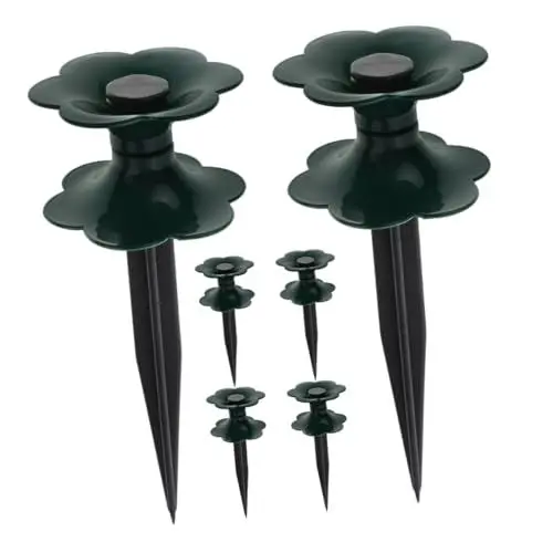 Produktbild: KITANDOVE 6er-Pack Gartenschlauchführungs-Erdspießständer mit Pfahl robuster Bewässerungsrohrhalter Gartenbewässerungsrohrführung für Rasenflächen im Freien