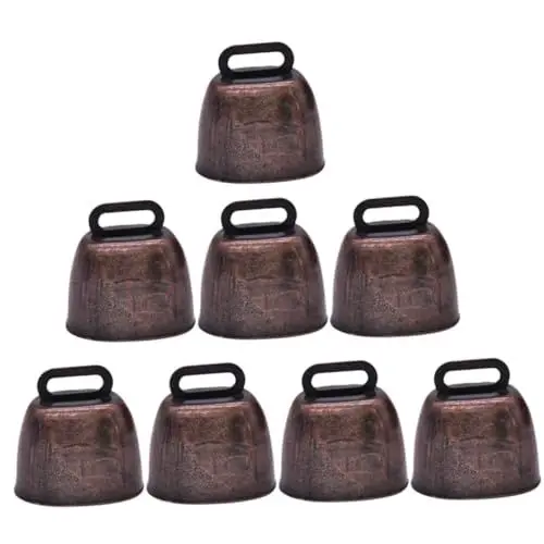 Produktbild: KITANDOVE Metall Kuhglocke Eisen Glocke Zubehör Vintage Cattle Ornament Haustier Kragen Hängende Glocke Bauernhof Liefert