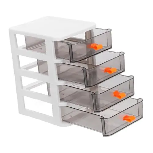 Produktbild: KITANDOVE Aufbewahrungskiste Organizer für Schreibtischschubladen Organizer für Kleiderschubladen Schubladenaufbewahrung Kunststoffschublade Kunststoffschrank p.s Weiß