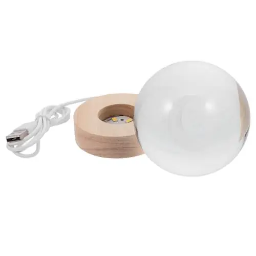 Produktbild: KITANDOVE Holz Nachtlicht Usb Nacht Mond Solar System Lampe Dekorative Lampe