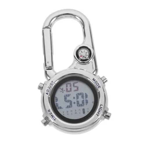 Produktbild: KITANDOVE Robuste Metallclip-Uhr Für Outdoor-aktivitäten Uhr Mit Karabinerhaken Für Männer Und Frauen