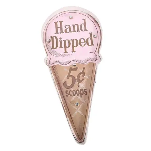 Produktbild: KITANDOVE -wandschild Eiscreme-lampe Schlafzimmer-wanddekoration Einzigartiges Eisenhandwerk Für Jungen Und Mädchen