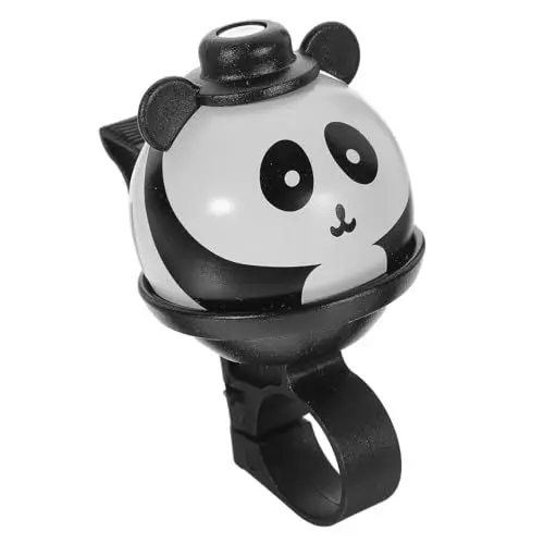 Produktbild: KITANDOVE Fahrradhupe Für Jungen Und Mädchen Cartoon-Glocke Panda-Design Tragbare Fahrradhupe Für Jungen Und Mädchen Zubehör