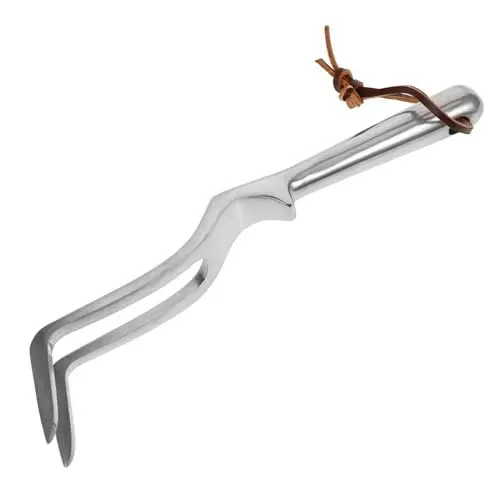 Produktbild: KITANDOVE Gartengeräte Mini-rechen Handrechen Gartengerät Handkultivator Gartengerät Gartenrechen Für Die Gartenarbeit Bodenlockerungsrechen Griff Rechen Magnesium-Aluminium-Legierung Silver