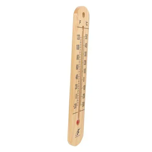 Produktbild: KITANDOVE Holzthermometer Gewächshaustemperatur-Tool Temperaturmessgerät Temperaturanzeige thermometer innen thermometer+innen Raumtemperaturmesser raumthermometer aus holz hölzern Beige