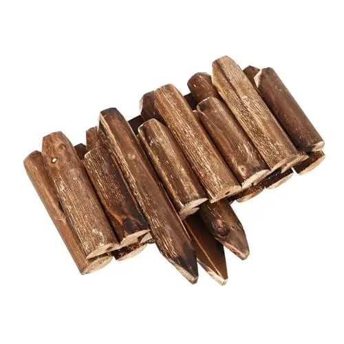 Produktbild: KITANDOVE Korrosionsbeständige Holzzaun Rasenkante Garten Rasenkante Verzinkter Stahl Rasenkante Holz Landschaftszaunkante Für Den Landschaftsbau Mini Rasenkante Verzinkt