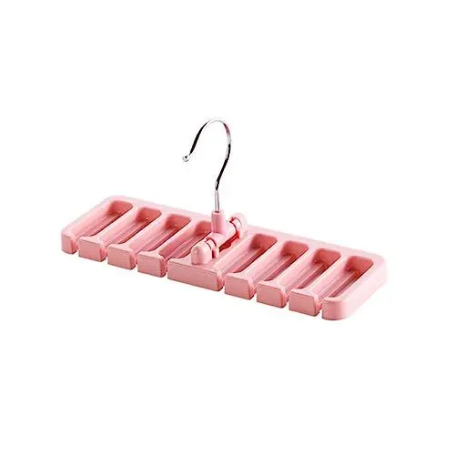 Produktbild: KITANDOVE Gürtelhalter – Organisieren Sie Ihren Kleiderschrank – Kleiderbügel-Organizer – Schalhalter – 8 Krawatten Oder Gürtel – Platzsparendes Design