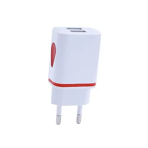 Produktbild: KITANDOVE Ladeadapter Ladestecker duales USB-Ladegerät rot