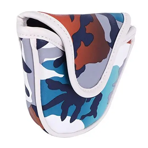 Produktbild: KITANDOVE Universal Putter Abdeckungen PU Leder Mallet Putter Abdeckung wasserdichte Headcover Platz