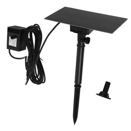 Produktbild: KITANDOVE Solar Gartenbrunnen Solar Vogelbrunnen Vogelbad Pp Diy Solar Wasserbrunnen Solarbrunnenpumpe Draußen