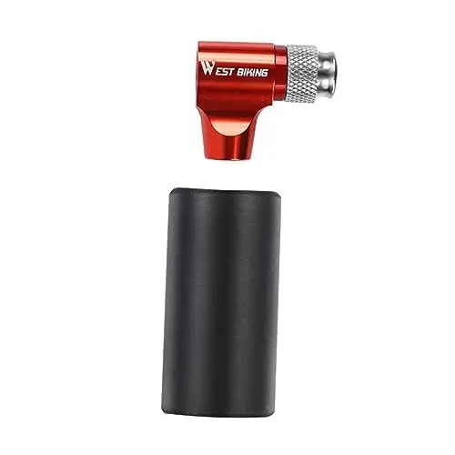 Produktbild: KITANDOVE Minipumpe zum Aufpumpen von Fahrradreifen kompakte CO2-Pumpe französische US-Ventiladapter robuste Aluminiumlegierung für unterwegs