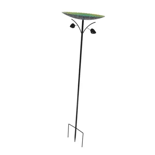 Produktbild: KITANDOVE Vogel Wasser Feeder Bad Schüssel Mit Stake Garten Yard Decor Outdoor Für Vögel