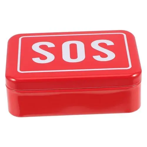 Produktbild: KITANDOVE Medikamentenkoffer mit großer Kapazität tragbares Notfallset stabile Metallbox Outdoor-Survival-Organizer Aufbewahrungsbox für Heimmedikamente