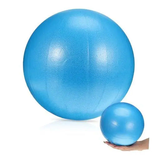 Produktbild: KITANDOVE Yoga-Ball Massagebälle Kleiner Yogaball Pilates-Ausrüstung Muskel Rollerball Übungsball Kleiner Fitnessball Pilates-Ball Kleiner Gymnastikball Gleichgewichtstrainer PVC Blue