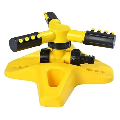Produktbild: KITANDOVE sprinklersystem Sprinkler System gartenbewasserungssystem bewässerung System bewässerungs System rotierende Sprinkler Garten Sprinkler 360-Grad-Rotationssprinkler Plastik Yellow
