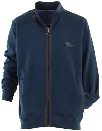 Produktbild: Kitaro Sweatjacke Sweat Jacke Jacket Shirt Herren Langarm Baumwolle, Farbe:Marine (Navy), Herrengrößen:XL