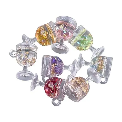 Produktbild: KitBeads Schmuckherstellungs-Anhänger, gemischte Stile, verschiedene Harz-Charms für DIY-Halsketten, Armbänder, Ohrringe, Bastelbedarf, Harz, Harz