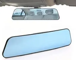 Produktbild: KITBEST Rückspiegel, 30 cm (11,8 Zoll) blendfreier Rückspiegel, Weitwinkel, Panorama, konvexer Rückspiegel, Clip auf Autospiegel zur Beseitigung des toten Winkels für Autos, SUVs, LKWs