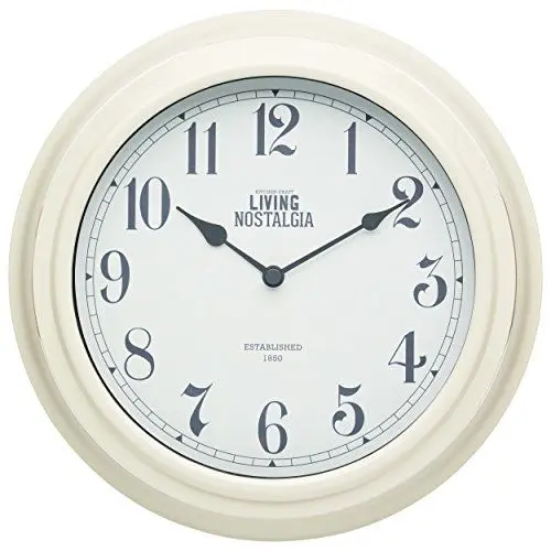 Produktbild: Kitchen Craft 25,5 cm, Living Nostalgia innen Wall Clock, Antique Cream