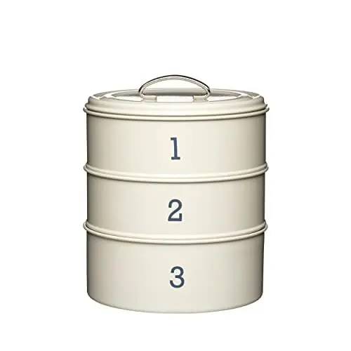 Produktbild: Kitchen Craft Kuchenbox mit 3 Ebenen, aus der Living-Nostalgia-Produktreihe, Creme