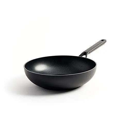 Produktbild: KitchenAid Classic Forged Wok (28cm/3,6L), Antihaftbeschichtet, 3-lagig aus deutscher Entwicklung, Induktionsgeeignet, Backofengeeignet, Spülmaschinengeeignet, Schwarz
