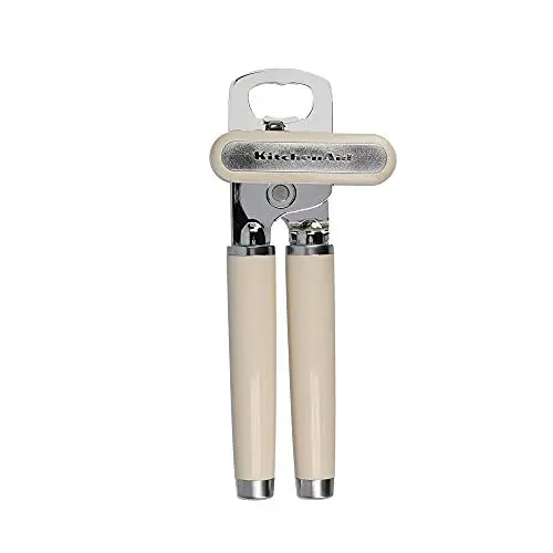 Produktbild: KitchenAid Dosenöffner, Flaschen- und Dosenöffner aus Edelstahl – Almond Creme, 8.34 x 3.54 x 2.3 cm