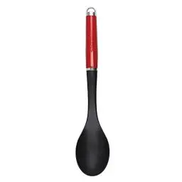 Produktbild: KitchenAid Kochlöffel, Hitzeresistent, Antihaftbeschichtung, Kochutensil zum Übergießen – Empire Rot, Edelstahl