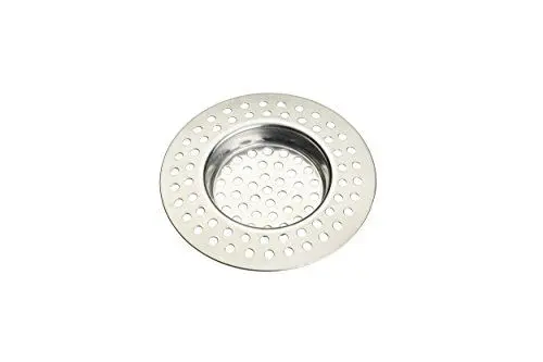 Produktbild: KitchenCraft Abflusssieb, Edelstahl, passt in alle gängigen Waschbecken, lässt Wasser leicht abfließen, für saubere Spülbecken und freie Rohre, 7,5 cm
