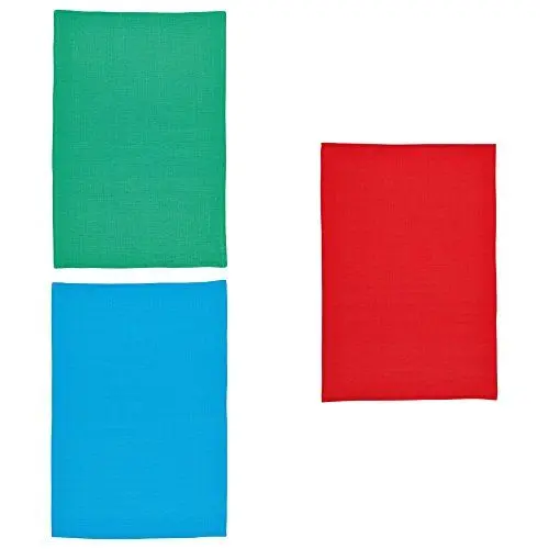 Produktbild: KitchenCraft Super saugfähige Geschirrtücher mit Waffeltextur, Baumwolle, Bunt, 0.5 x 49 x 71.5 cm, 3-Einheiten