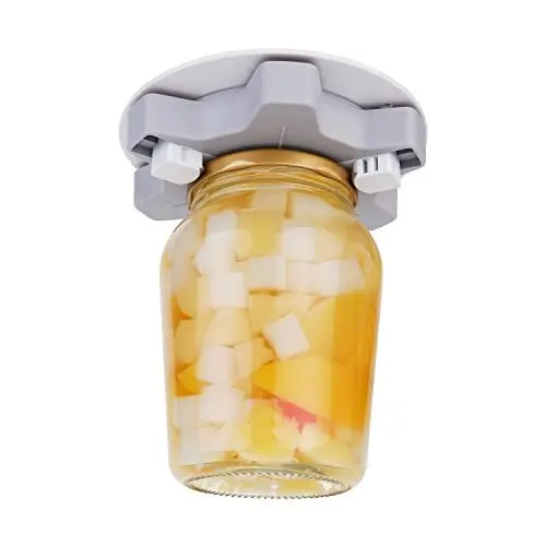 Produktbild: KITCHENDAO Glasöffner Deckelöffner, unter Küchenplatte, im Küchenschrank,Glasöffner für Schwache Hände & Senioren mit Arthritis, Müheloser Deckelöffner mit 3 Greifern