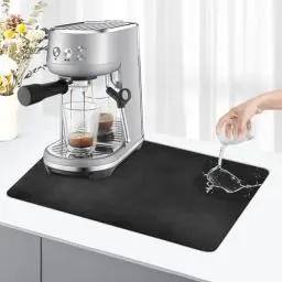 Produktbild: KitchenRaku Kaffeemaschine Abtropfmatte,abtropfmatte geschirr (Schwarz, 30x40cm)