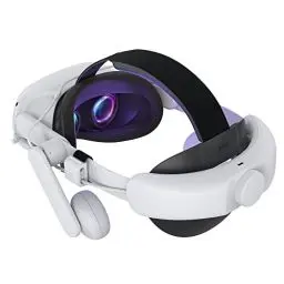 Produktbild: KIWI design Comfort Battery Audio Head Strap Kompatibel mit Quest 2 Zubehör, AIO All-in-One Kopfhörer Elite Strap Battery Pack Ersatz