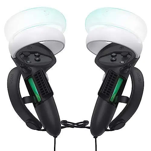 Produktbild: KIWI design Controller Grips Abdeckung Kompatibel mit Quest 2 (Schwarz)