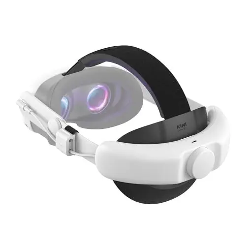 Produktbild: KIWI design Elite Strap mit Akku 6400mAh Kompatibel mit Meta Quest 3 Zubehör Komfort Battery Head Strap Spielzeit Verlängern Nicht Kompatibel mit Unserem Vertikalen RGB-Ladeständer
