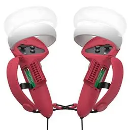 Produktbild: KIWI design Upgraded Controller Grips Abdeckung Zubehör Kompatibel mit Quest 2(Rot)