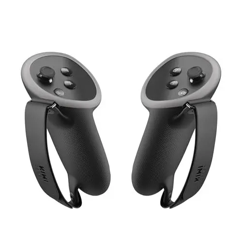 Produktbild: KIWI design Controller Grips Cover Zubehör Kompatibel mit Meta Quest 3S/Quest 3, Silikon Hand Grip Protector mit Knöchelriemen