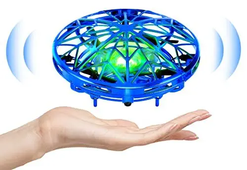 Produktbild: Kizplays® Drohne für Kinder, UFO Handgesteuerte Flugdrohne, LED Lichtern Infrarot-Induktion Handgesteuertes, Fliegender Ball Indoor Outdoor Geburtztag Geschenk Ostergeschenke für 6 7 8 9 10+ Jahre