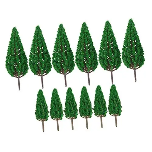 Produktbild: KJHBV 12 Stück Bunter Landschaftsbaum Kiefernmodell Landschaftsmodellbaum Landschaftsmodellbaum Baumodellbaum