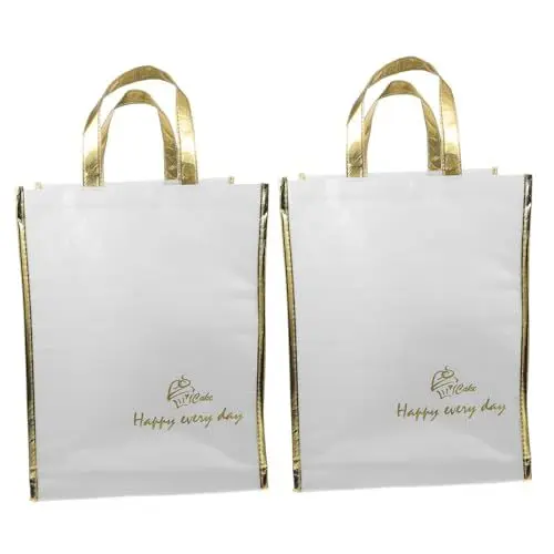 Produktbild: KJHBV 2 Stück Kuchen Isoliertasche Dekorative Isoliertasche Große Isolierte Kühltasche Lebensmitteltasche Isoliertasche Isolierter Lebensmittelträger Wärmebeutel Für